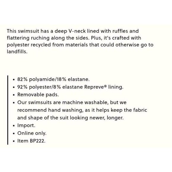 J. Crew Pink Fushia One Piece Swim Suit Ruched Ruffle V Neck Women's 10 (862) - Picture 4 of 6